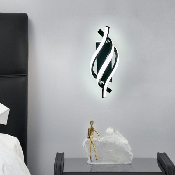 Spiral Minimalist Three Step Dimming LED Modern Wall Lamp Sconces Lighting - Image 3