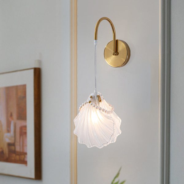 Glass Leaves Feathers Three Step Dimming Nordic Creative Wall Lights Fixture - Image 4