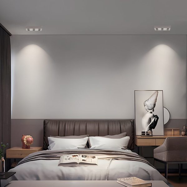 Peg Rectangular 6/8-Light White LED Flush Mount Light - Image 2