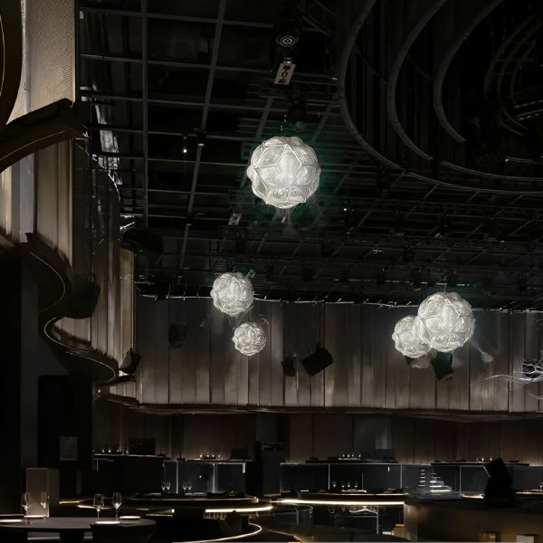 Irregular Ball 3D Stainless Steel Postmodern Chandelier Pendant Lights - Image 7