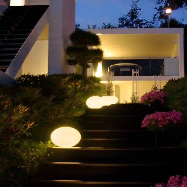 Resin Cobblestone LED Lawn Light Modern Waterproof Outdoor Landscape Lamp - Image 5