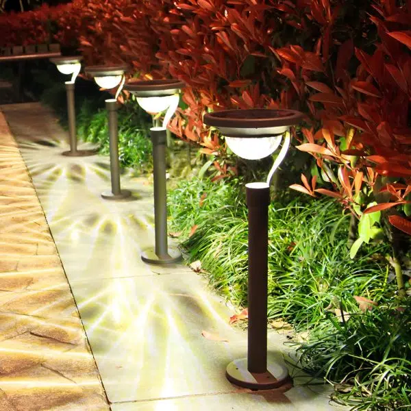 Modern Solar Lawn Lamp Half-Sphere LED Outdoor Light - Image 3