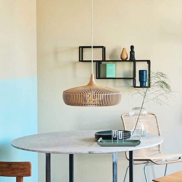 Nordic Vintage Wooden Round Dome Lid  1-Light Pendant Light - Image 13