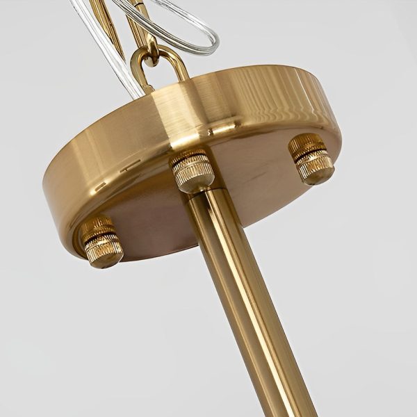 Round French Court Style Glass Three Step Dimming Modern Chandeliers - Image 4