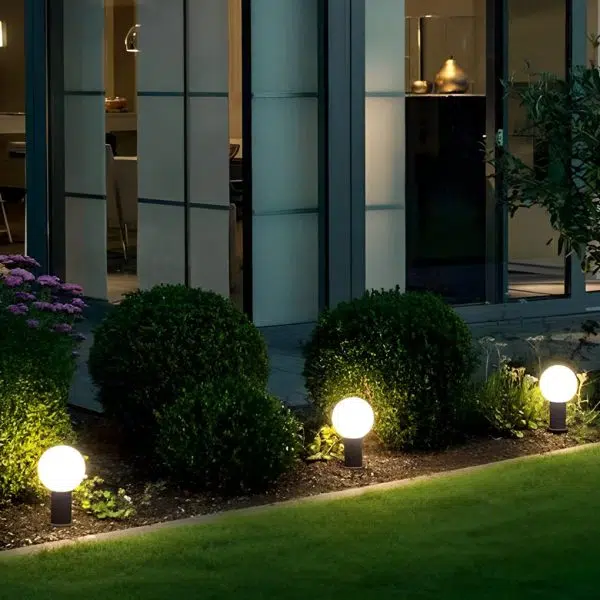 Elegant Round Ball LED Pathway Lights - Waterproof & Sturdy - Image 3