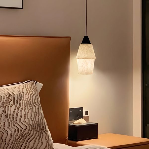 7.87 In. H Alabaster Pendant Light - 1-Light Kitchen Island Lighting - Image 2