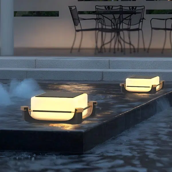 Waterproof LED Modern Solar Deck Post Lights Outdoor Fence Post Lights - Image 2