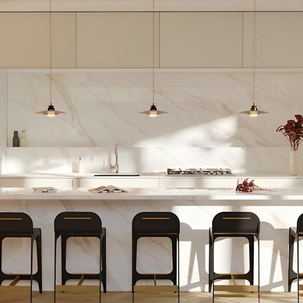 Minimalist Creative Round Glass LED Modern Pendant Lights Chandelier - Image 7