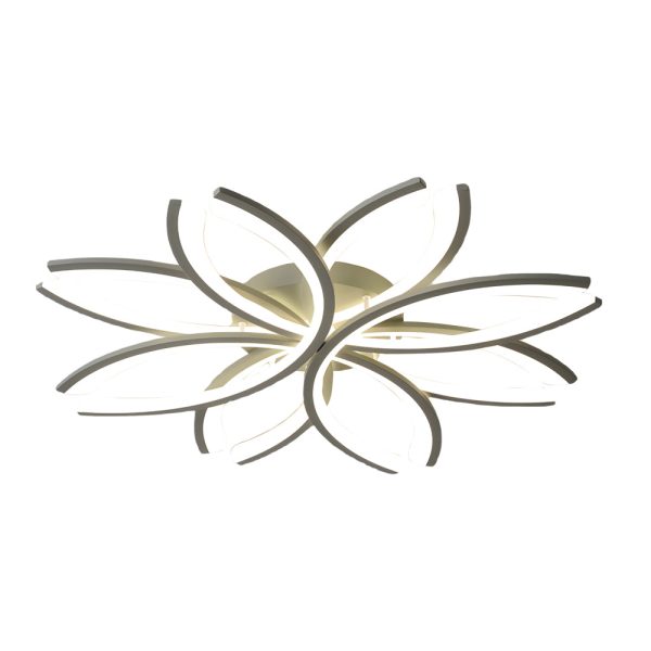 LED Flush Mount Flower-Shaped Acrylic Ceiling Light White/Gray Ceiling Lighting Fixture for Living Room - Image 12