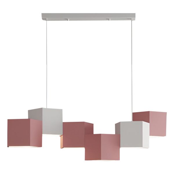 Creative Geometric LED Industrial Style Chandeliers Pendant Light Hanging Lamp - Image 10