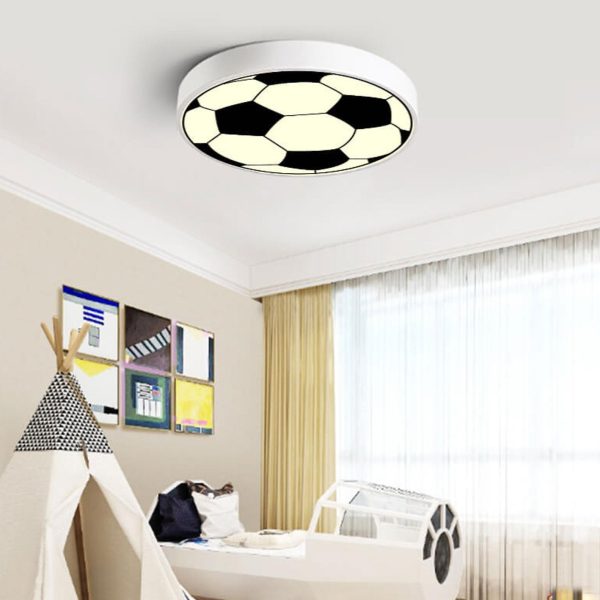 Cartoon Creative Round Football LED Kids Flush Mount Ceiling Light - Image 19