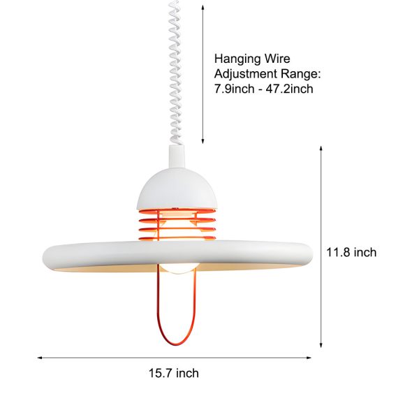 Minimalist Creative 3 Step Dimming Flying Saucer Nordic Pendant Lights - Image 4