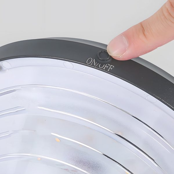 27.6-Inch H Black LED Solar Pathway Landscape Lights - Image 6
