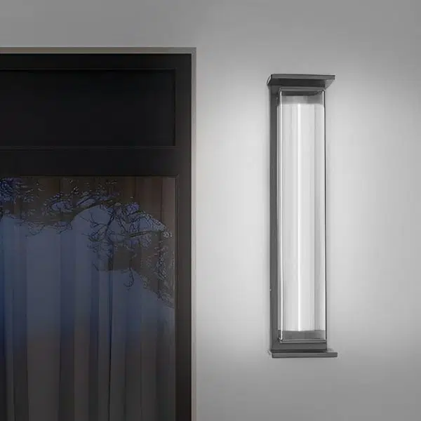 Creative Strip Waterproof Black Modern LED Wall Lamp Outdoor Wall Lights - Image 3