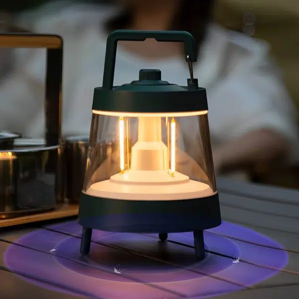 Waterproof USB 5V Rechargeable LED Dimmable Green Modern Camping Lights