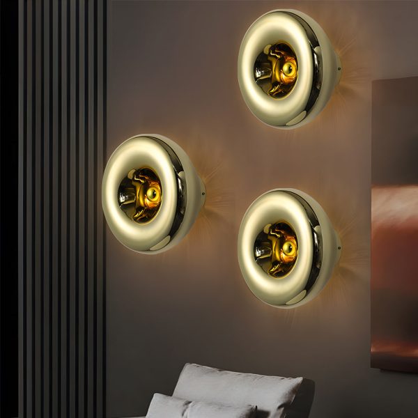 Round Glass Lava Luxury Creative Art Indoor Modern Wall Light Fixture - Image 4