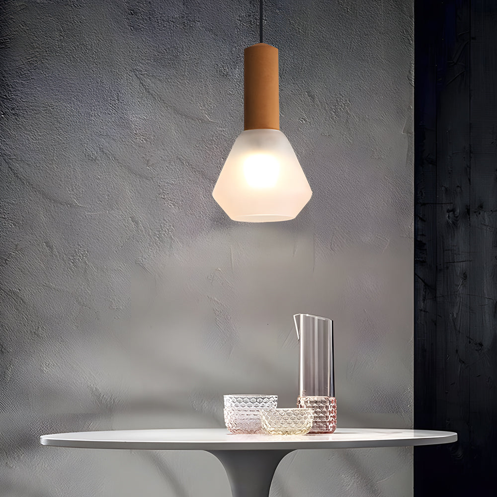 5-6e18eb7a-367e-4c46-b915-594d995522b1.jpg Luxury Copper Glass Jar 1-Light Wood Pendant Light Ceiling Hang Fixture Cork Diamond Glass Suspended lights - Image 1