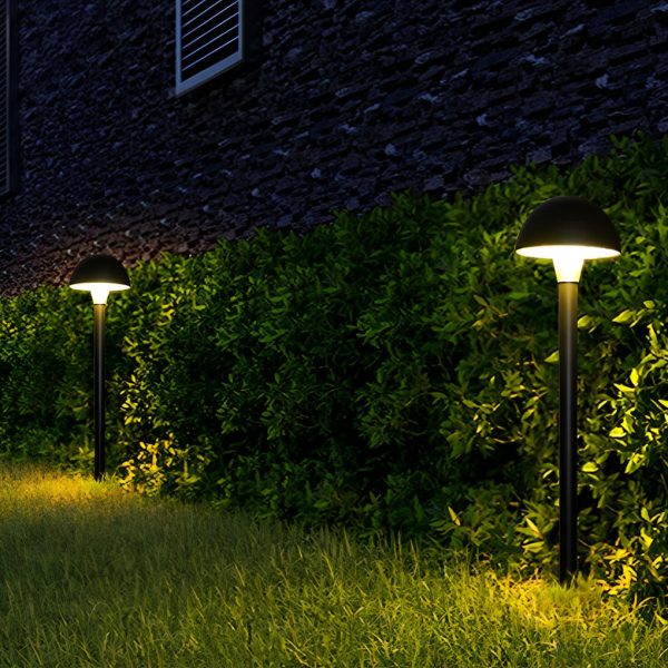 Creative Mushroom Shape Outdoor Waterproof LED Black Modern Lawn Lamp - Image 5