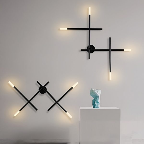 Creative Geometric Strip LED Modern Wall Lamp Wall Sconce Lighting - Image 3