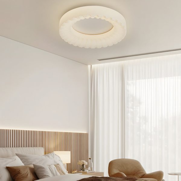 Simple Round Acrylic Three Step Dimming LED Modern Ceiling Light Fixture - Image 3