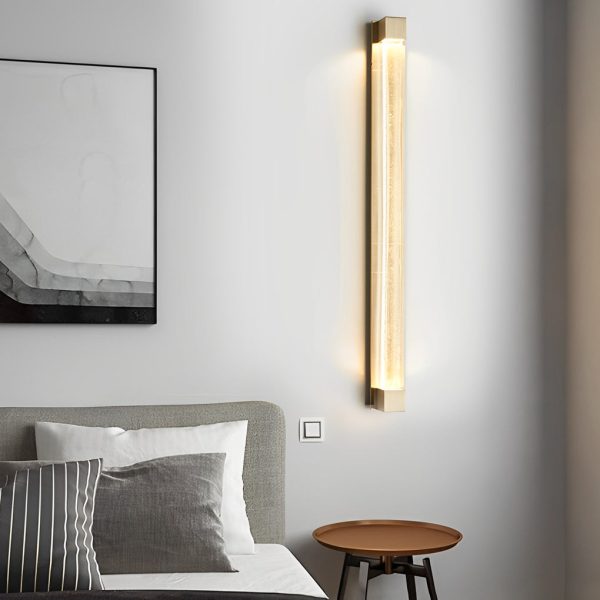 Minimalist Strip Crystal LED Postmodern Wall Lamp Wall Sconce Lighting - Image 5