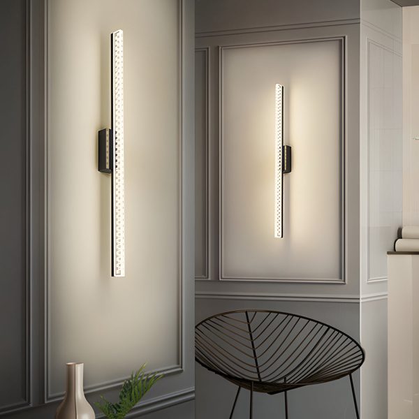 LED Bathroom Vanity Lights with Geometric Acrylic Shade and 3-Step Dimming - Image 6