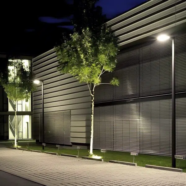 Round Waterproof LED Single/Two Arm Post Top Light - Image 3