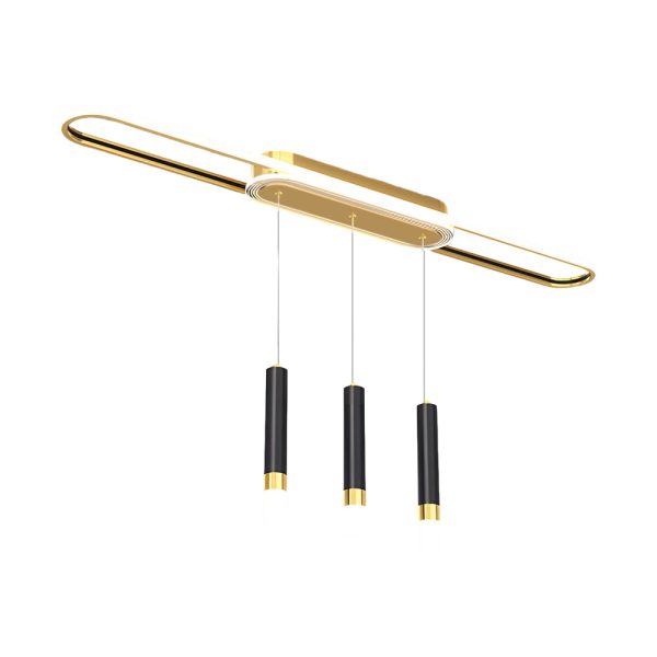 Long Circular Three Step Dimming LED Modern Ceiling Light Fixture Hanging Lamp - Image 15
