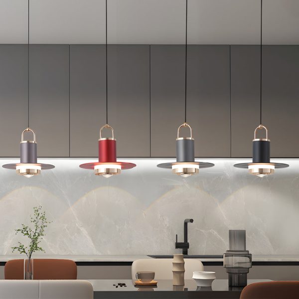 Small Simple Creative Metal Glass LED Nordic Hanging Lights Pendant Lamp