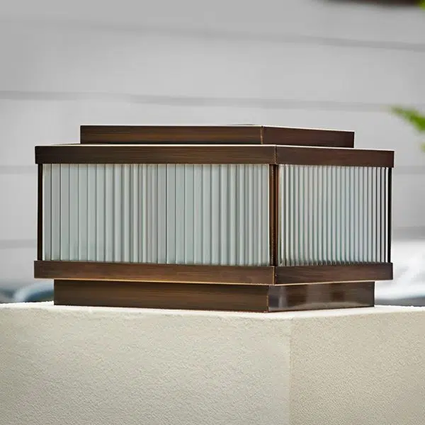 Square Waterproof Intelligent Timing modern Solar Fence Post Lights - Image 5