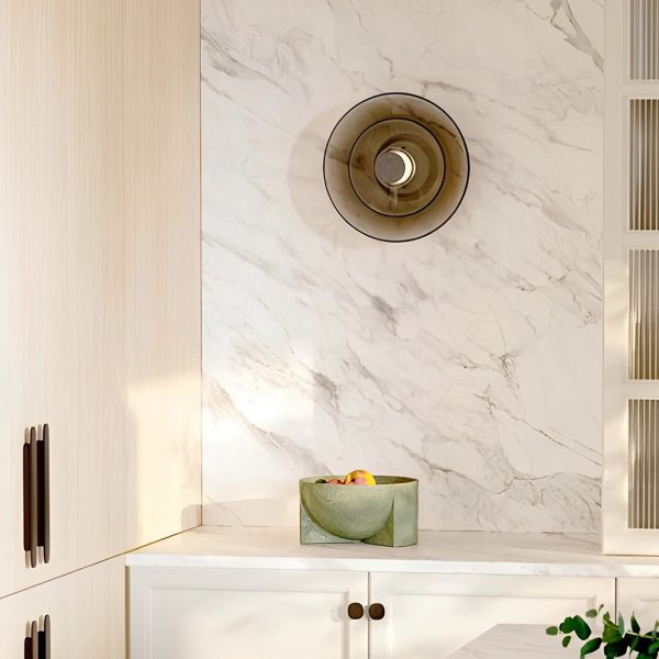 Round Creative Double-layered Glass LED Nordic Wall Sconces Lighting - Image 4