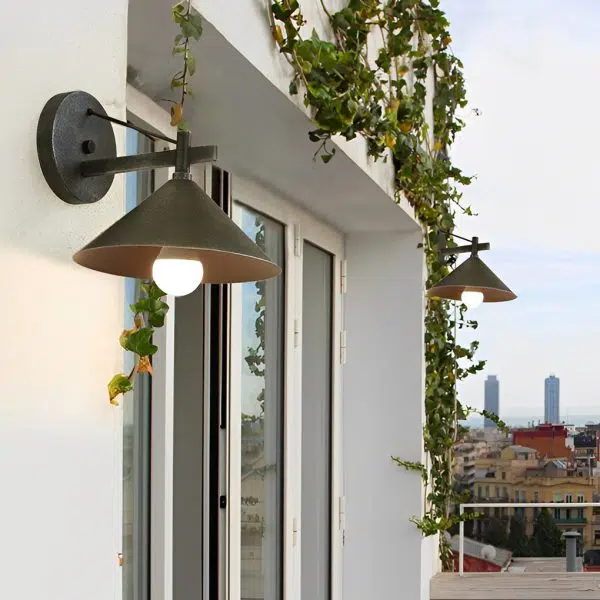 Conical Simple Waterproof Retro American-style Outdoor Wall Sconce Lighting - Image 3