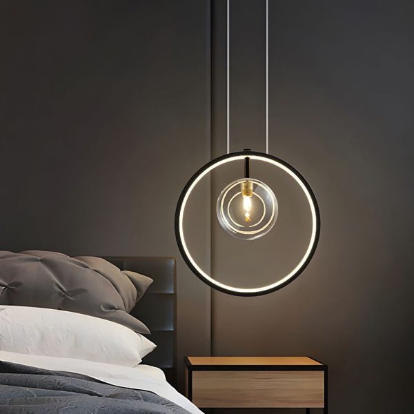 Bubi Black Pendant Light Glass Bubbles LED for Dining Room - Image 2