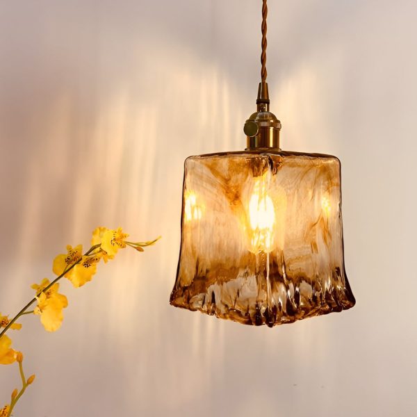 Creative Electroplated Metal Glass LED Nordic Island Lights Hanging Lamp - Image 2