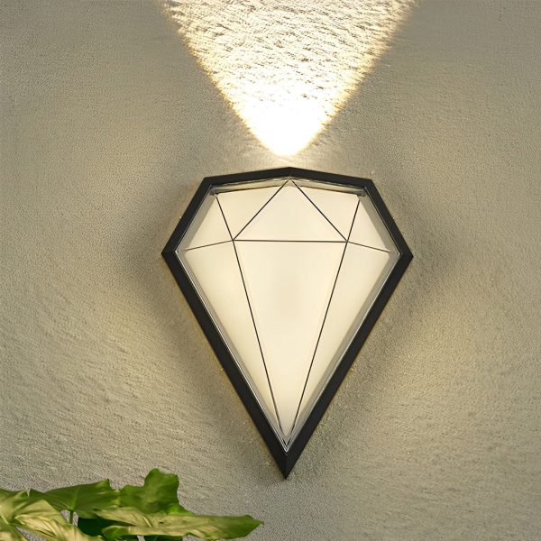 Creative Geometric LED Waterproof Black Modern Wall Lamp Exterior Lights - Image 5