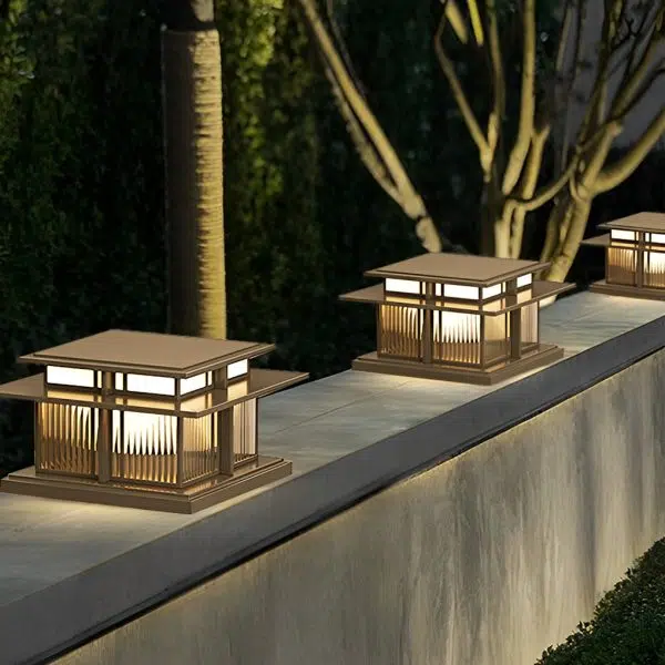 Outdoor IP65 Waterproof LED Modern Solar Post Caps Lights Pillar Light - Image 2