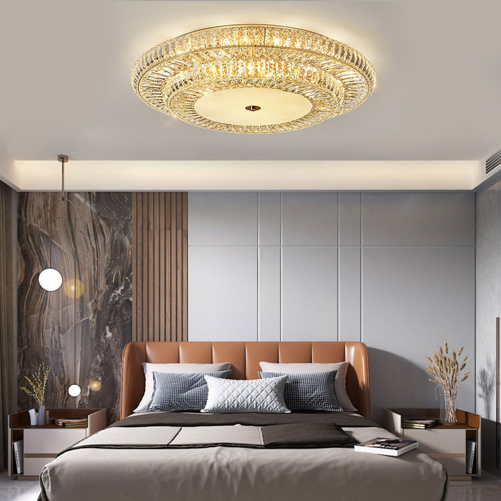 5-adad5cca-7e6a-4af9-89fb-55a6dd5b0b42.jpg Round Crystal Three Step Dimming Glass Luxury Modern Ceiling Light Fixture - Image 1