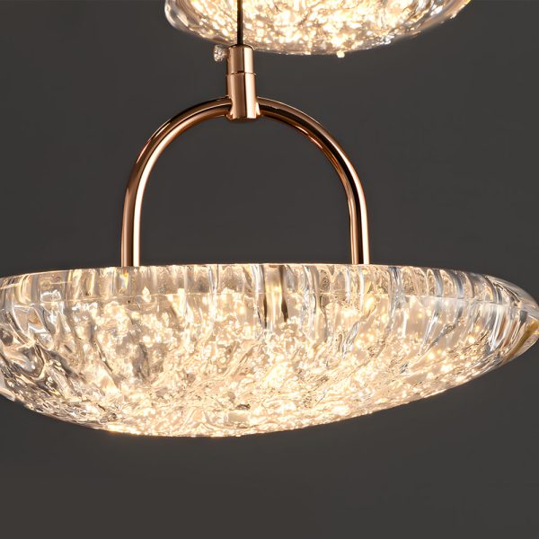 Creative Acrylic Shade LED 3 Step Dimming Ins Modern Pendant Lights Fixture - Image 4