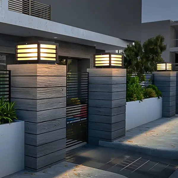 Modern Solar LED Fence Cap Post Lights for Pretty Fence Post Lighting - Image 3