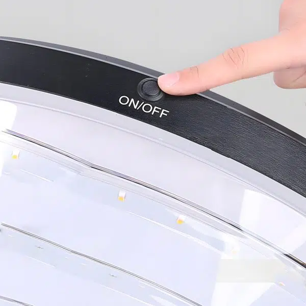 18.9-Inch H 1-Light Black Round Pier Mount Post Light - Image 5