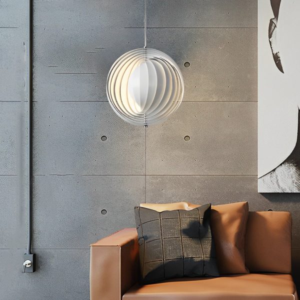 360?? Rotatable Metal Creative White Nordic Pendant Lights Hanging Lamp - Image 5
