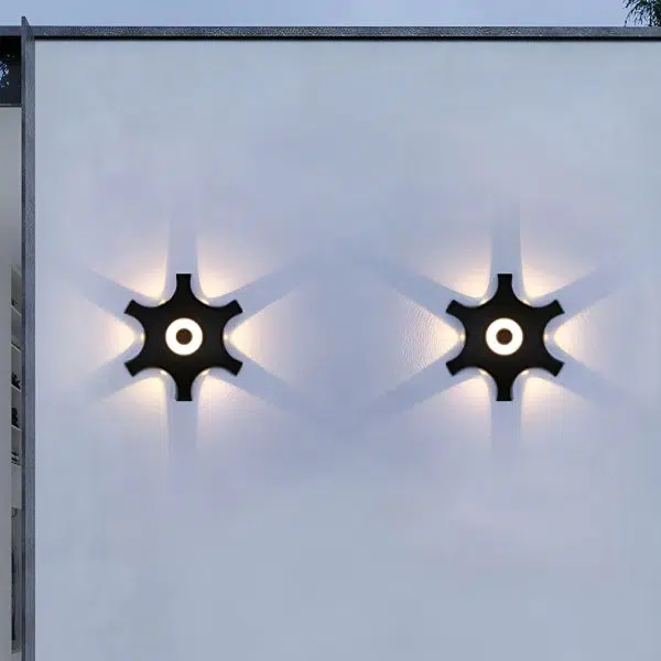 Flower Shaped LED Waterproof Nordic Wall Washer Lights Wall Sconces Lighting - Image 6