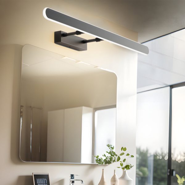 Minimalist Matte Black LED Bathrooms Vanity Light Bar with Acrylic Surround Lighting - Image 4