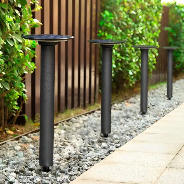 Round Waterproof Intelligent Light Control LED Solar Outdoor Lawn Lamp - Image 8