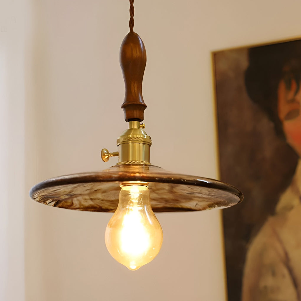 5-c5b5b00f-5b8d-40b8-a763-c9e7625351f3.jpg Circular Brown Glass LED 4W Creative Retro Island Lights Pendant Lights - Image 1