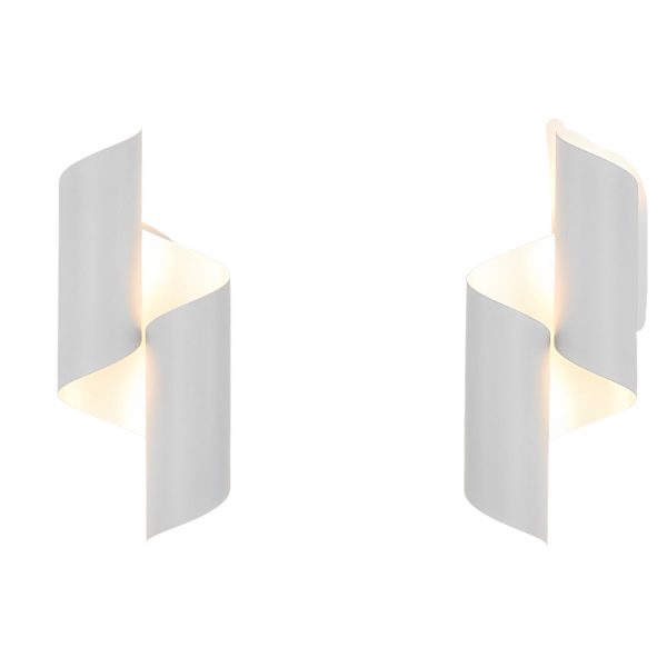 2pcs Symmetrical Creative Up And Down Lighting Modern Wall Light Fixture - Image 9