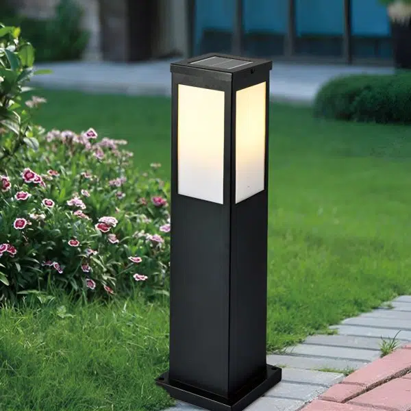 Remote-Controlled Industrial Solar Path Lights Waterproof & Square Outdoor Lighting - Image 6