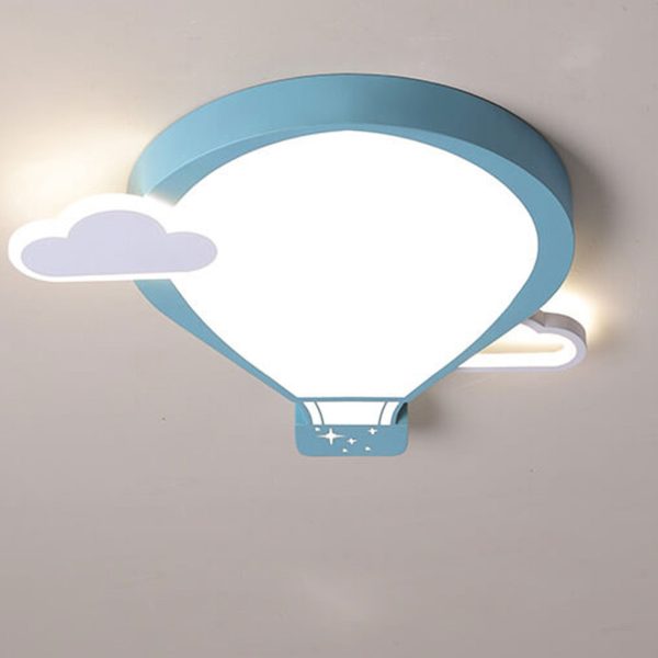 Cartoon Hot Air Balloon Kid LED Flush Mount Ceiling Light - Image 2