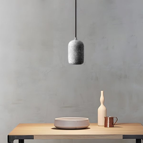 Nordic Cylinder Cement Pendant Light LED Hanging Lamp Kitchen Island Hanging Light for Dining Room - Image 4
