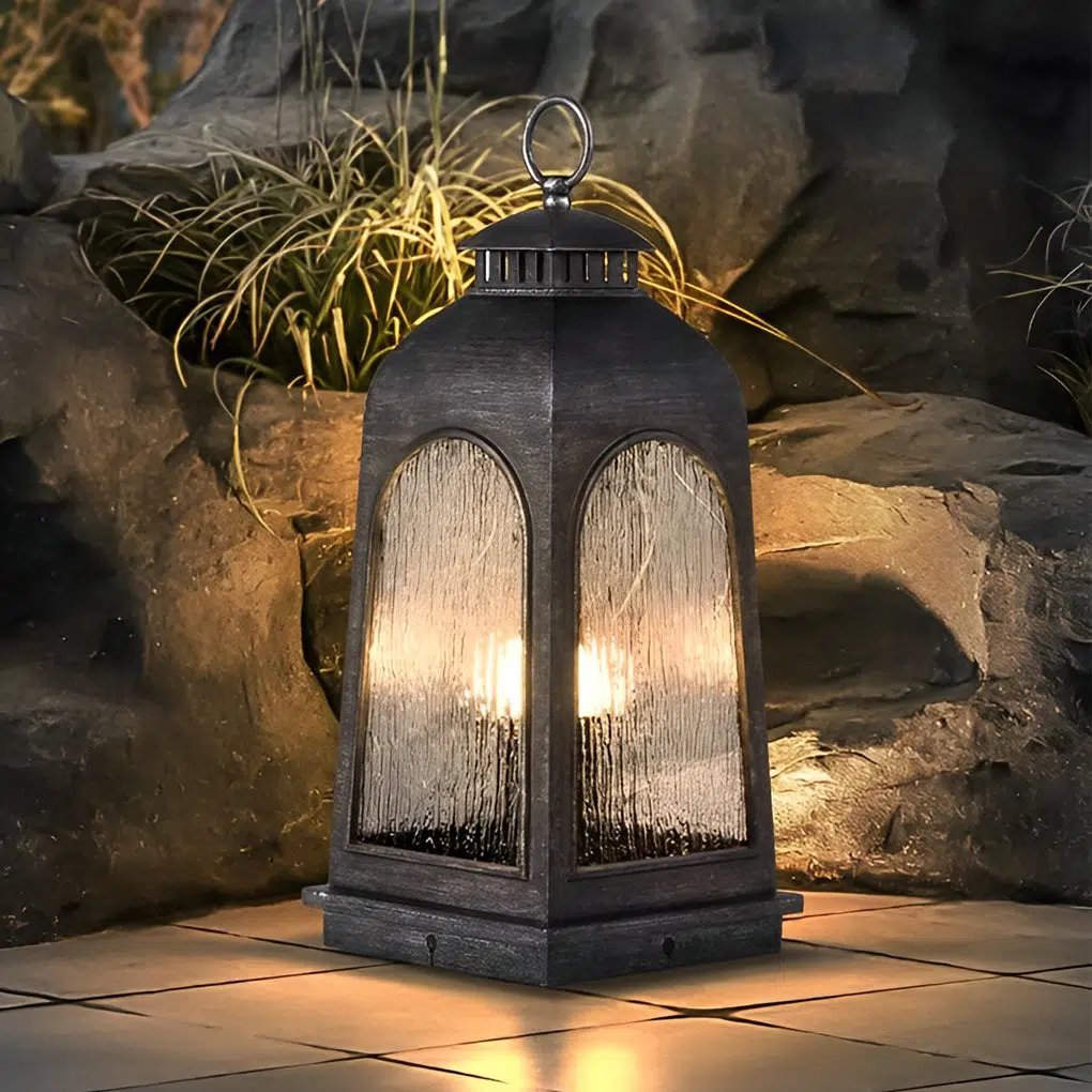 5-dc0d00aa-3d70-4423-824d-2b4cbfc33f7b.jpg Waterproof Metal Portable Retro European-style Outdoor Floor Lamp Lawn Lights - Image 1